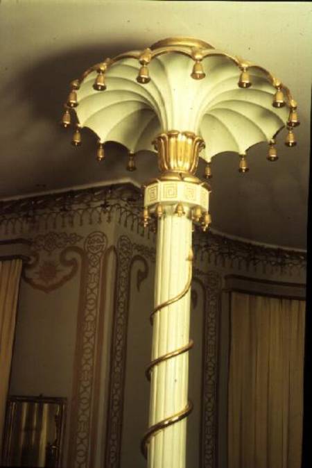 Detail of a column in the North Drawing Room van Robert Jones