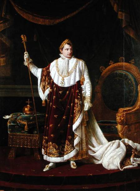Portrait of Napoleon (1769-1821) in his Coronation Robes van Robert Lefevre