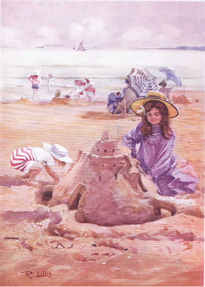 Building the sand castle van Robert Lillie
