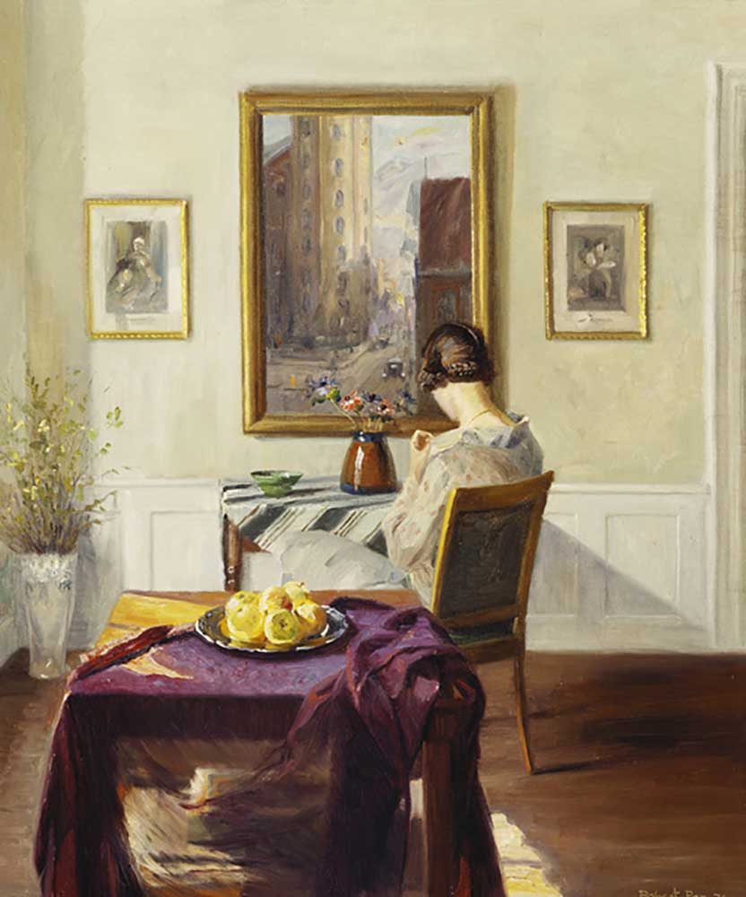 A Woman in an Interior, 1936 van Robert Panitzsch