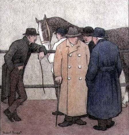 The Horse Dealers van Robert Polhill Bevan