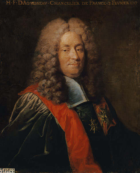 Henri-Francois d'Aguesseau (1668-1751) van Robert Tournieres