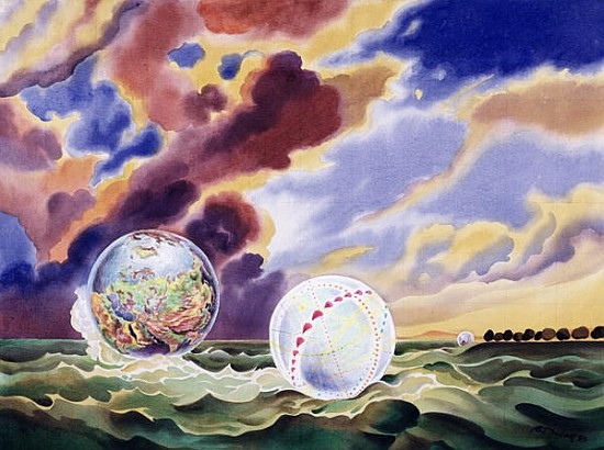 Dream Worlds, 1983 (liquitex on canvas)  van Robert  Tyndall