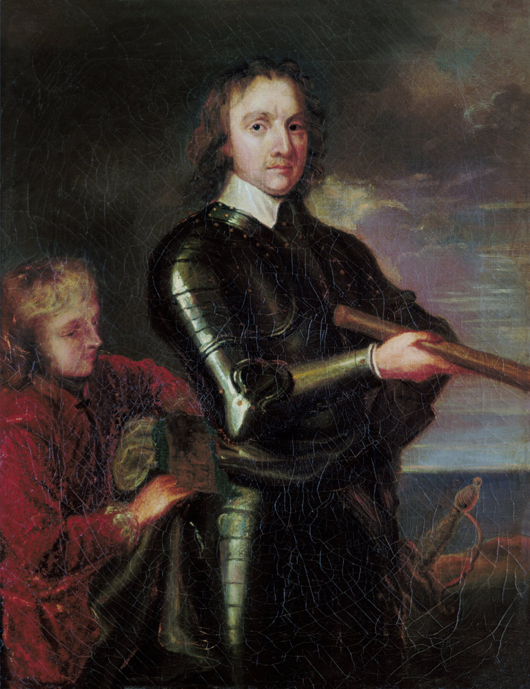 Portrait of Oliver Cromwell (1599-1658) van Robert Walker