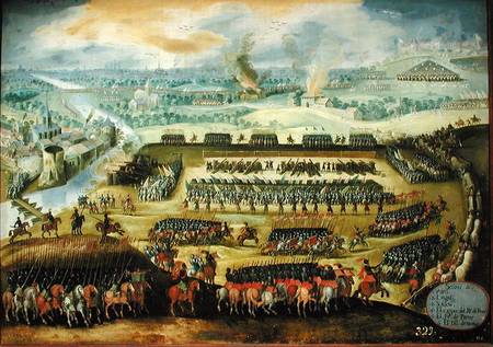 The Siege of Paris (War against France 1556-8) van Rodrigo of Holland