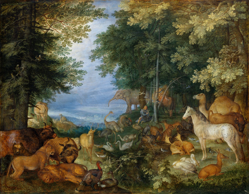 Orpheus Charming the Animals with His Music van Roelant Savery
