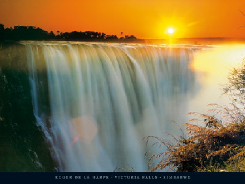 Victoria Falls, Zimbabwe van Rog De la harpe