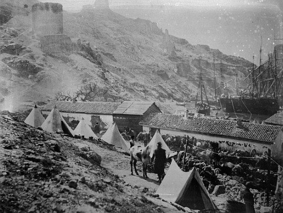 The Port at Balaklava during the Crimean War, c.1855 van Roger Fenton