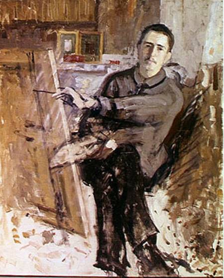 Self Portrait van Roger Noël-François de la Fresnaye