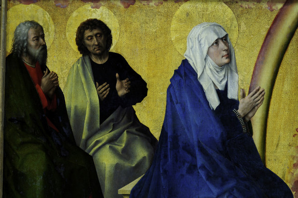 R. van der Weyden, Virgin and apostles van Rogier van der Weyden