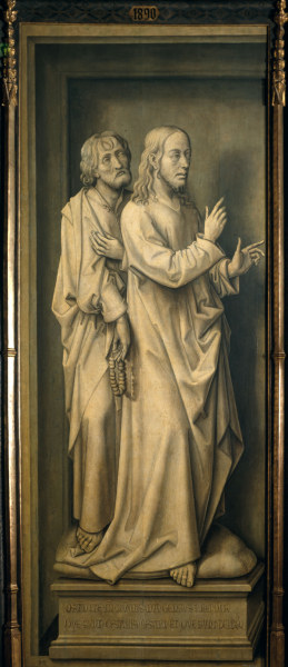 Rogier v.d.Weyden, Christ and Disciples van Rogier van der Weyden