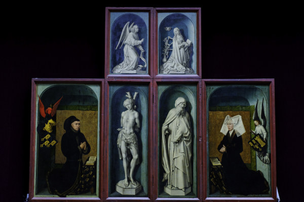 R.van der Weyden, Saints, Rolin a.o. van Rogier van der Weyden