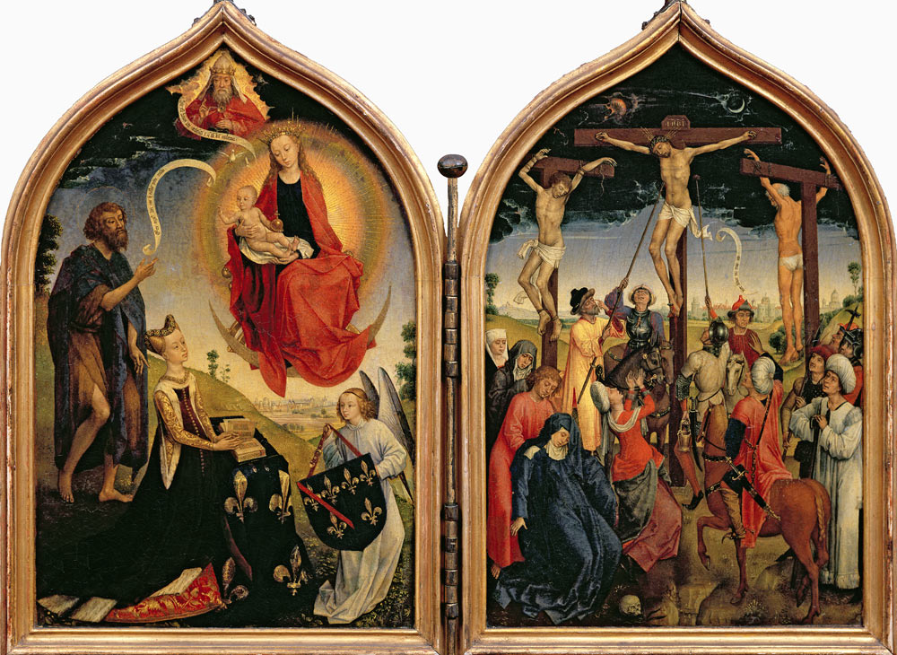Joan of France (Diptych) van Rogier van der Weyden