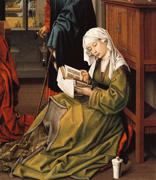 De lezende heilige Magdalena. - Rogier van der Weyden van Rogier van der Weyden