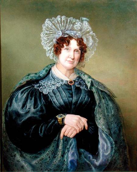 Portrait of Mrs. Ellen Sharples (1769-1849) van Rolinda Sharples