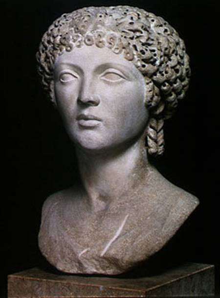 Bust of a Roman woman, possibly Poppaea Augusta, AD 55-60 van Roman