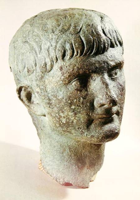 Head of Tiberius (42 BC-AD 37) van Roman
