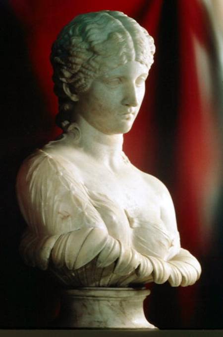 Portrait bust of daughter of MarcAntony as Clytie van Roman