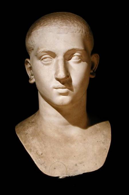 Portrait bust of Emperor Severus Alexander (AD 205-35) van Roman