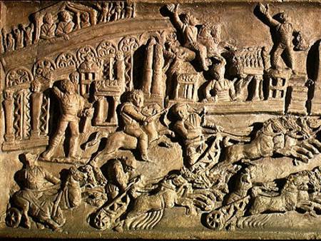 Relief depicting games at the Circus Maximus van Roman