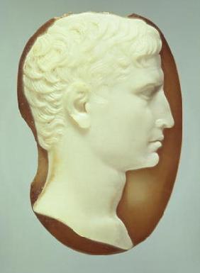 Cameo depicting Emperor Augustus (63-14 BC) (sardonyx)