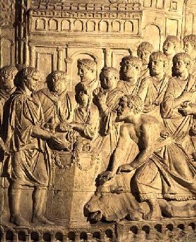 The Sarmatians paying tribute to the Romans, detail from a cast of Trajan's column