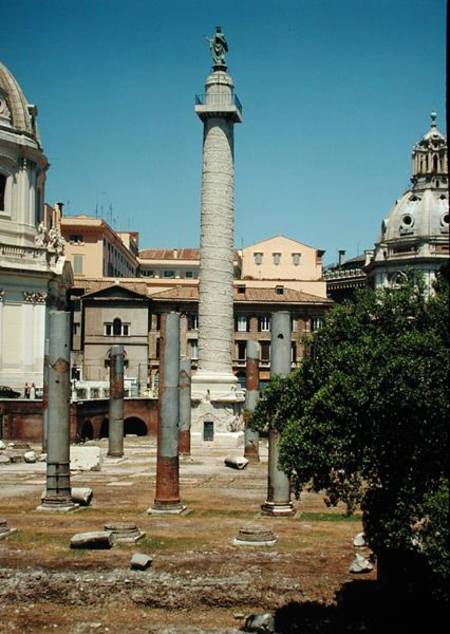 View of Trajan's Column van Roman
