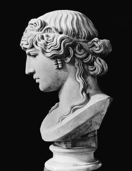 Bust of Antinous (c.110-30) called 'Antinous Mondragone' van Roman