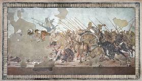 The Alexander Mosaic, depicting the Battle of Issus between Alexander the Great (356-323 BC) and Dar