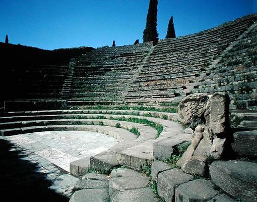 View of the Teatro Piccolo (photo) van Roman 1st century BC