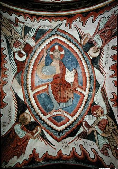 Christ in Glory in the Tetramorph van Romanesque