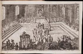 A scene at the royal court of Tsar Alexis Mikhailovich