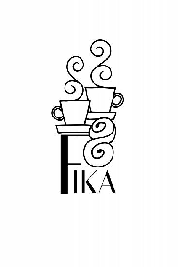 Fika line art illustration