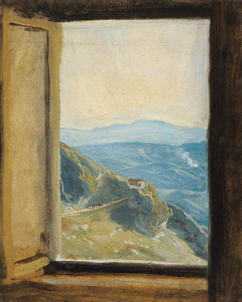 View of Campania van Rudolf Friedrich Wasmann