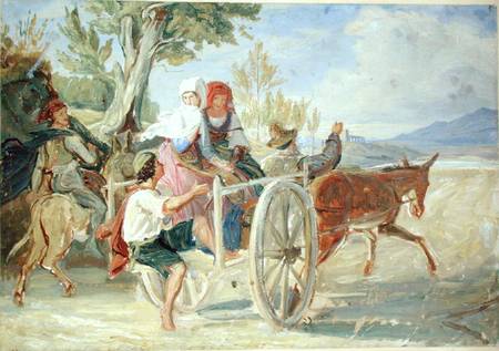 Italian Cart van Rudolf Friedrich Wasmann