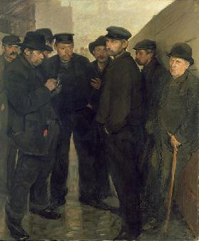 The Unemployed, c.1908-9 (oil on canvas)