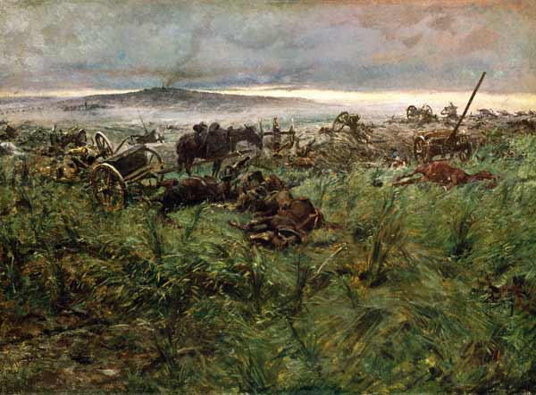 Nach der Schlacht bei Königgrätz. van Rudolf Otto Ottenfeld