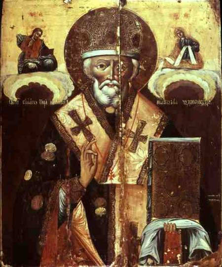 Icon of St. Nicholas the Miracle Worker van Russian