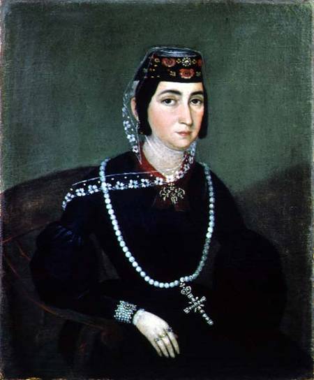 Portrait of Princess Salome Chavchavadze van Russian School