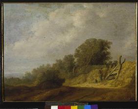Landschap met weg Salomon van Ruysdael