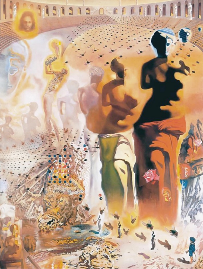 Poster de hallucinogene toreador- (SD-288) - Poster van Salvador Dali