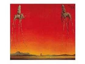 Les Elephants  / De olifanten - Poster Salvador Dali