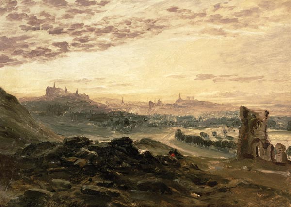 A Panoramic View of Edinburgh van Samuel Bough