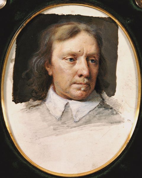 Miniature of Oliver Cromwell (unfinished) van Samuel Cooper