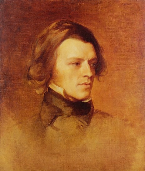 Portrait of Alfred Lord Tennyson (1809-92) c.1840 (oil on canvas van Samuel Laurence