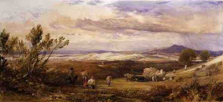 The Cornfield, Cloudy Morning van Samuel Palmer