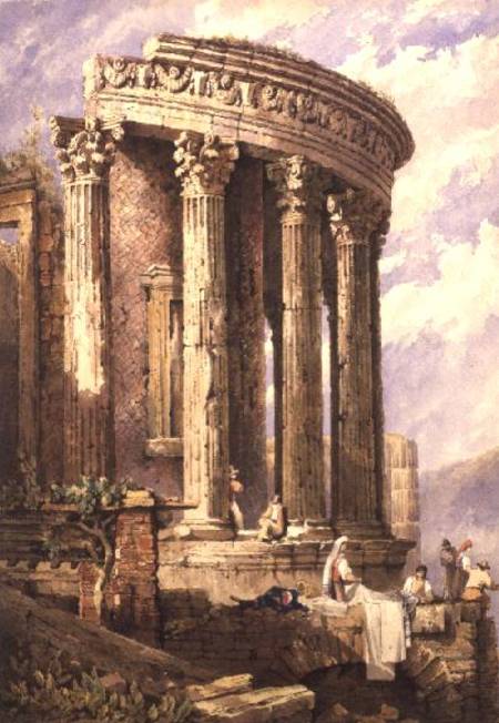 Tivoli, Temple of the Sibyl van Samuel Prout