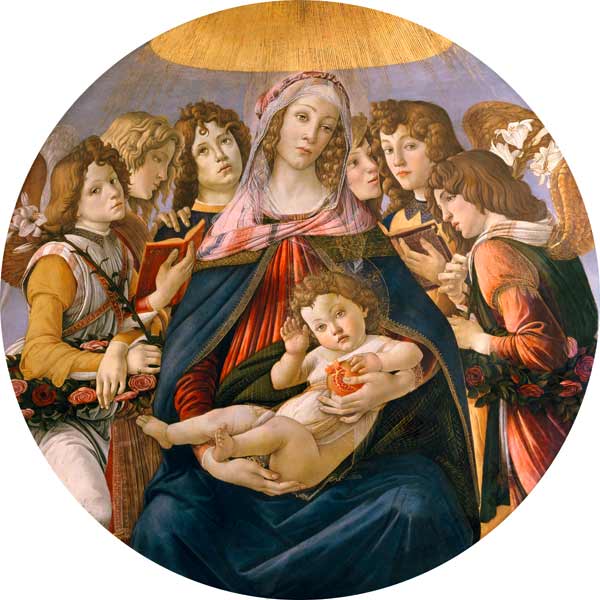 Madonna della Melagrana van Sandro Botticelli