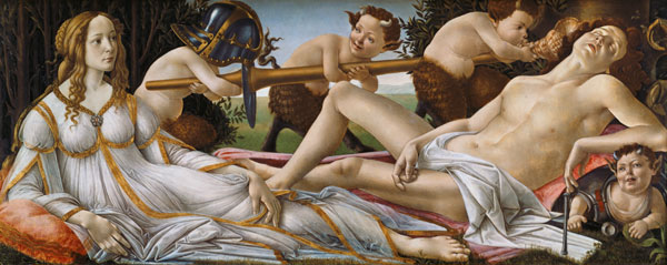Venus en Mars van Sandro Botticelli