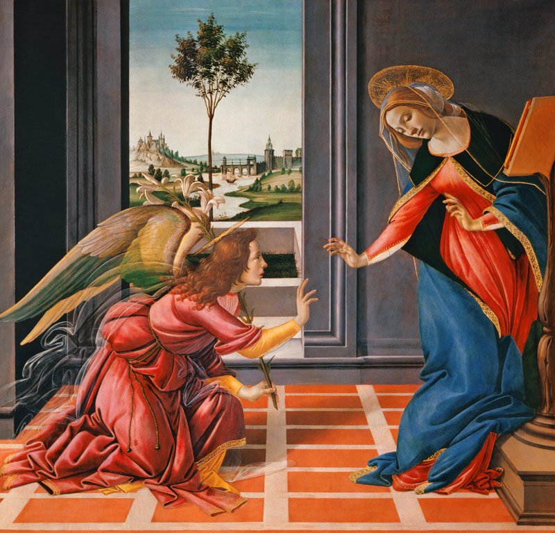 Botticelli / Annunciation / c.1489 van Sandro Botticelli